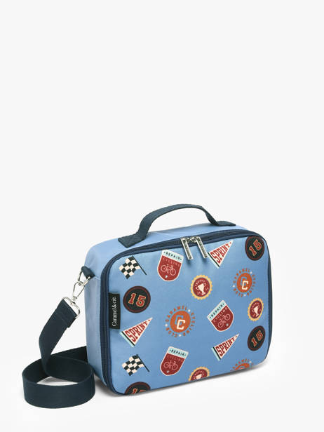 Lunch Bag Caramel et cie Blue fier GA other view 1