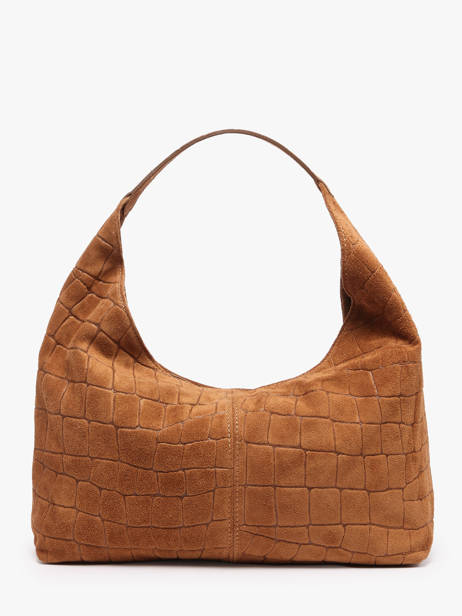 Sac Porté épaule Velvet Croco Cuir Milano Marron velvet croco CV26061