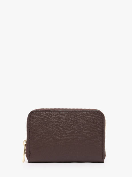 Porte-monnaie Cuir Milano Marron caviar CA19043O