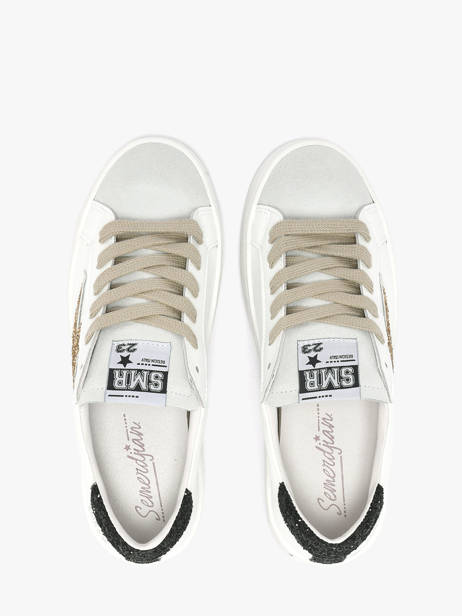 Sneakers In Leather Semerdjian White women MAYA8672 other view 3