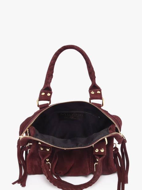 Sac Bandoulière Velvet Cuir Milano Rouge velvet VE24092O vue secondaire 2
