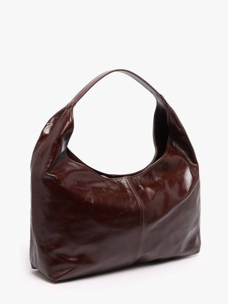 Sac Porté épaule Shiny Sauvage Cuir Milano Marron shiny sauvage SS26061 vue secondaire 1