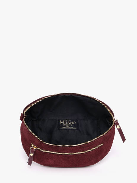 Sac Banane Cuir Milano Rouge velvet caviar VC24111 vue secondaire 2