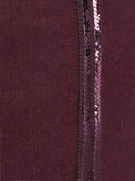 Le Cabas L Lin Paillettes Vanessa bruno Rouge cabas lin 31V40409 vue secondaire 2