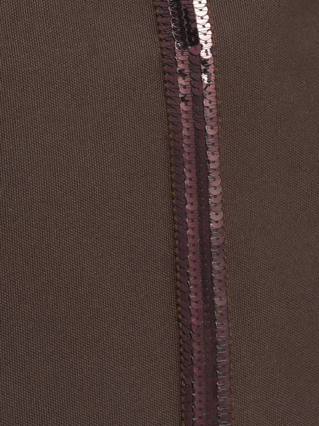 Le Cabas L Paillettes Vanessa bruno Marron cabas 1V40315 vue secondaire 2