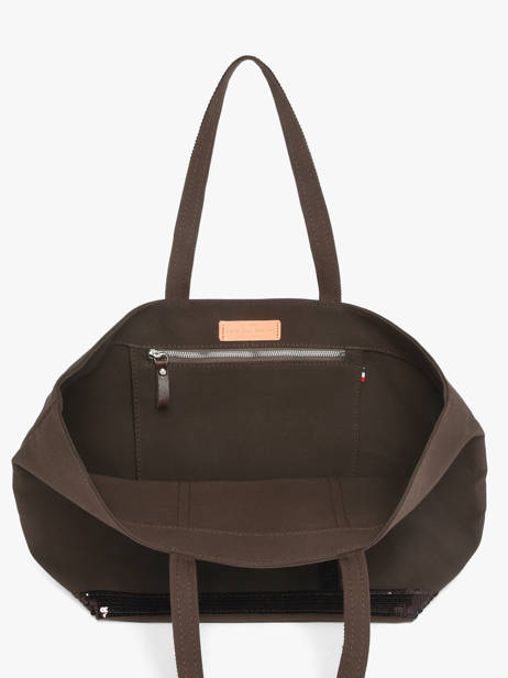 Le Cabas L Paillettes Vanessa bruno Marron cabas 1V40315 vue secondaire 3