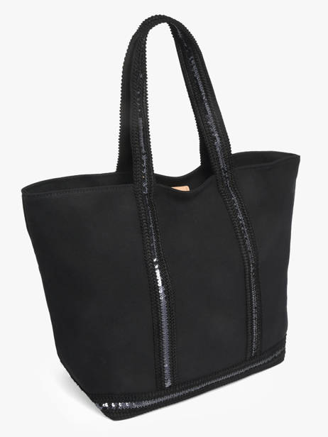 Cabas Cabas Coton Vanessa bruno Noir cabas 63140409 vue secondaire 1