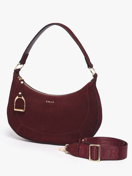 Sac Porté épaule Altesse Suede Cuir Etrier Rouge altesse suede EASU017M vue secondaire 1