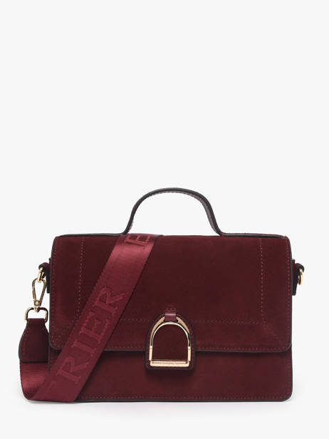 Sac Bandoulière M Altesse Suede Etrier Rouge altesse suede EASU048M