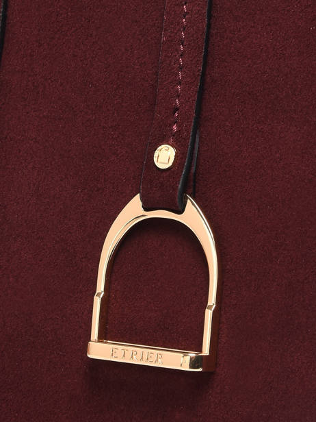 Sac Porté épaule Altesse Suede Cuir Etrier Rouge altesse suede EASU088S vue secondaire 2
