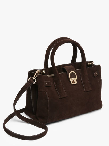 Satchel S Equestre Croco Leather Etrier Brown equestre croco EEQC142S other view 1