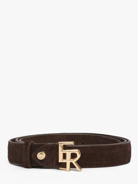 Ceinture Etrier Marron equestre croco EEQC414C