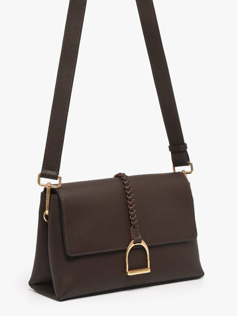 Sac Bandoulière M Torsade Cuir Etrier Marron torsade ETOS169M vue secondaire 1
