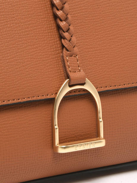 Sac Bandoulière S Torsade Cuir Etrier Marron torsade ETOS169S vue secondaire 2