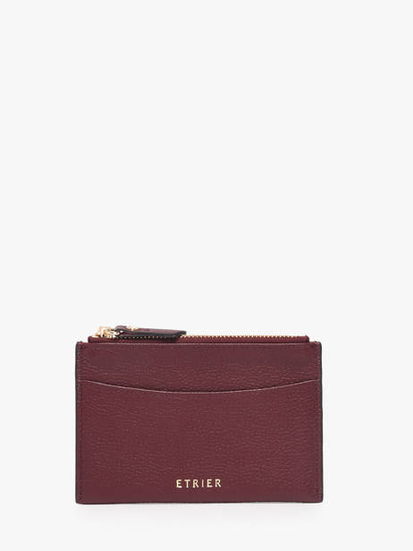 Porte-cartes Tradition Cuir Etrier Rouge tradition ETRA094M