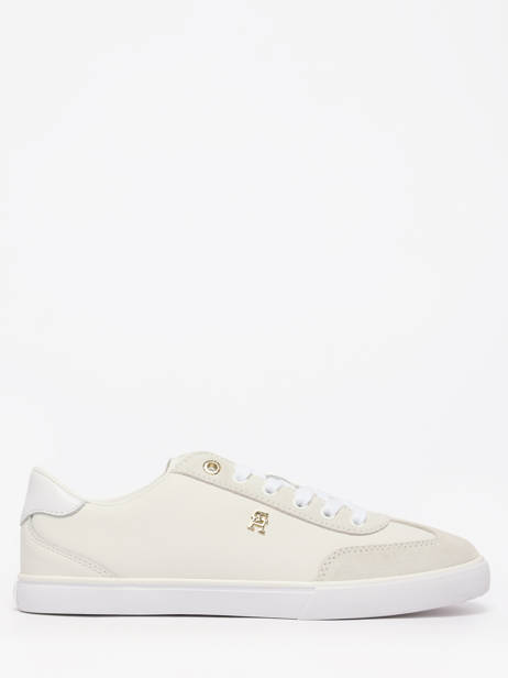 Sneakers En Cuir Tommy hilfiger Blanc women 9391YBL