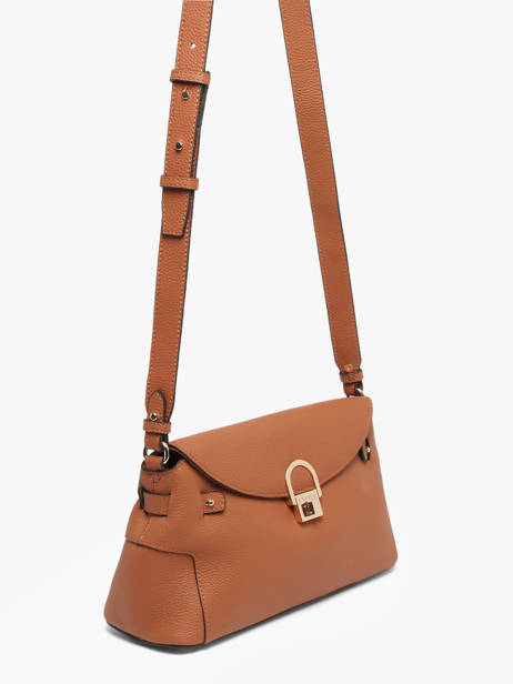 Crossbody Bag Equestre Leather Etrier Brown equestre EEQT212M other view 2