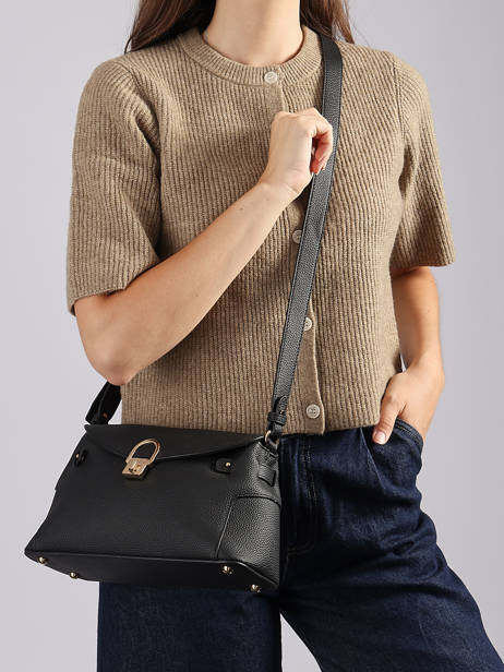 Sac Bandoulière Equestre Cuir Etrier Noir equestre EEQT212M vue secondaire 1