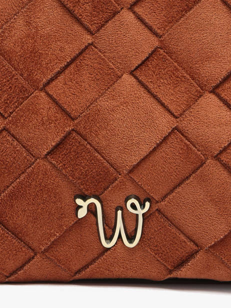 Sac Bandoulière Aubepine Woomen Marron aubepine WAUB19 vue secondaire 3