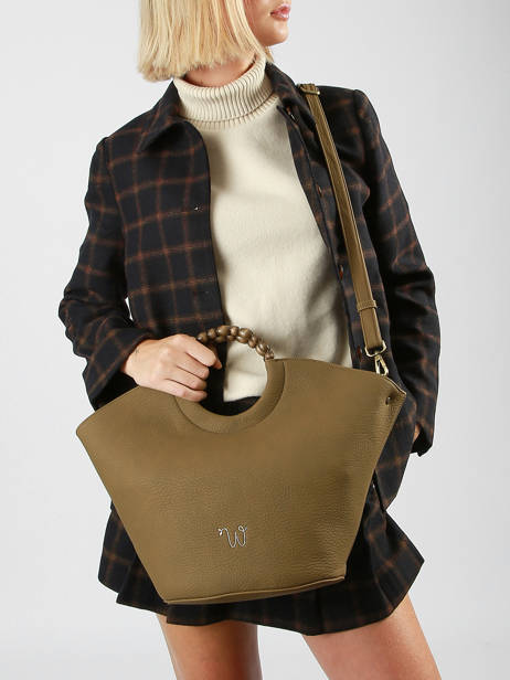Sac Porté Main Neflier Pearl Woomen Vert neflier pearl WNEP01 vue secondaire 1