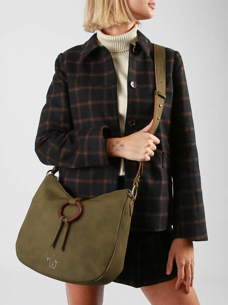Shoulder Bag Verveine Polyurethane Woomen Green verveine WVER10 other view 2