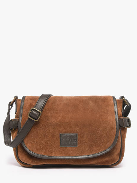 Sac Bandoulière Vienne Cuir Basilic pepper Marron vienne BVIE02