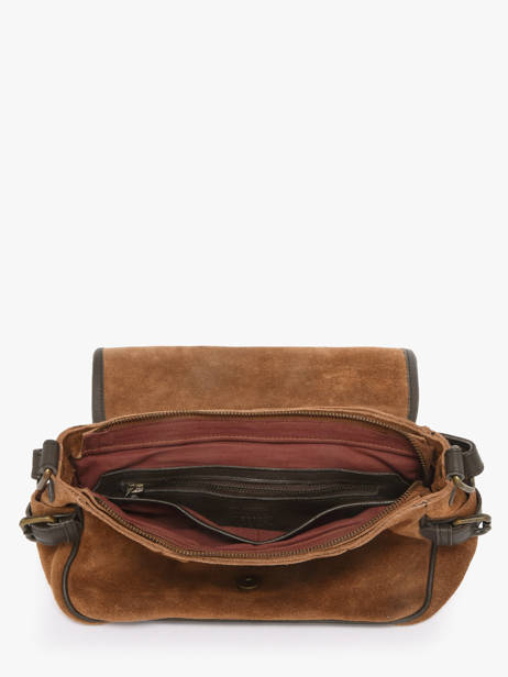 Sac Bandoulière Vienne Cuir Basilic pepper Marron vienne BVIE02 vue secondaire 3