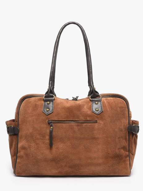 Sac Porté épaule A4 Vienne Cuir Basilic pepper Marron vienne BVIE04 vue secondaire 4