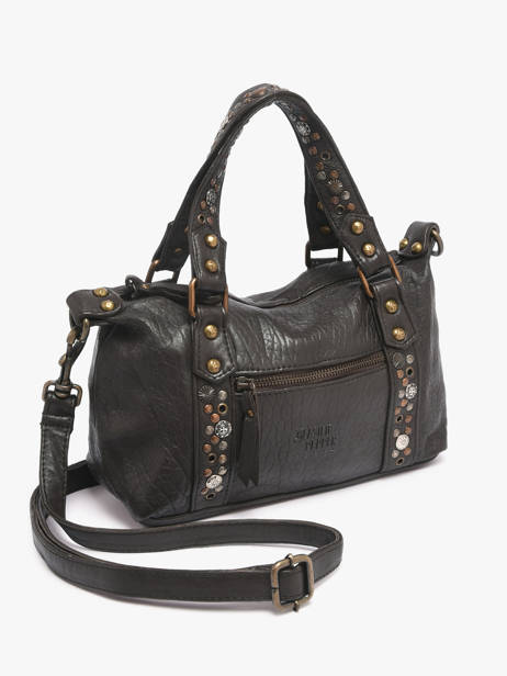 Sac Bandoulière Brooklyn Cuir Basilic pepper Marron brooklyn BBRO03 vue secondaire 1