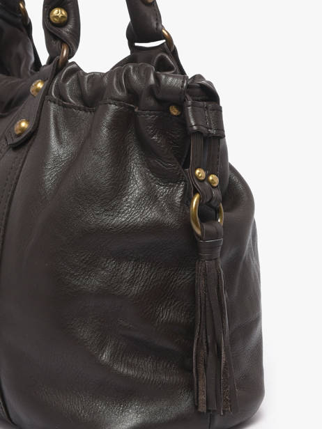 Sac Porté épaule Cow Cuir Basilic pepper Marron cow BCOW89 vue secondaire 2