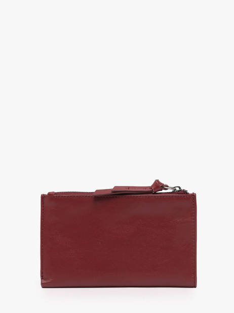 Portefeuille Cuir Biba Rouge wallet VAW3L vue secondaire 2