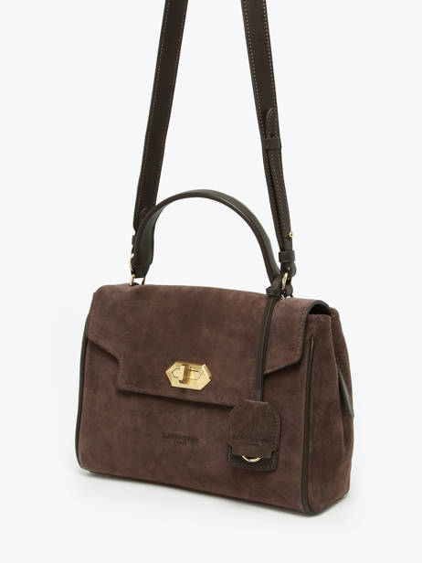 Sac Bandoulière Suede Grace Cuir Lancaster Marron suede grace 71 vue secondaire 2