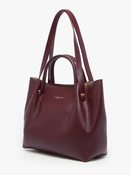 Sac Shopping Foulonne Double Cuir Lancaster Rouge foulonne double louisa 20 vue secondaire 1