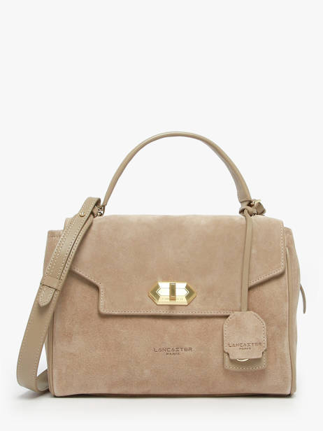 Sac Bandoulière Suede Grace Cuir Lancaster Beige suede grace 71