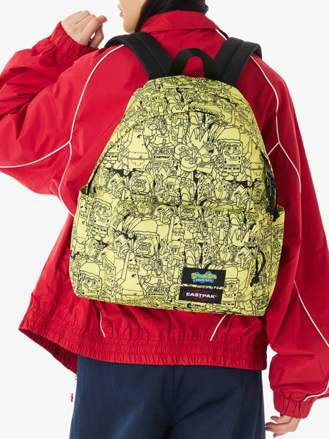 Sac à Dos Day Pak'r Spongebob Eastpak Jaune eastpak x sponge bob A5BG4SPO vue secondaire 1