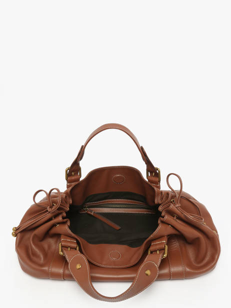 Sac Porté 24h Icone Cuir Gerard darel Marron icone DES01410 vue secondaire 3