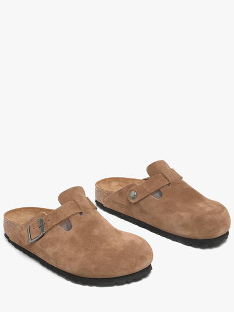 Mules En Cuir Birkenstock Marron unisex 1032795 vue secondaire 2