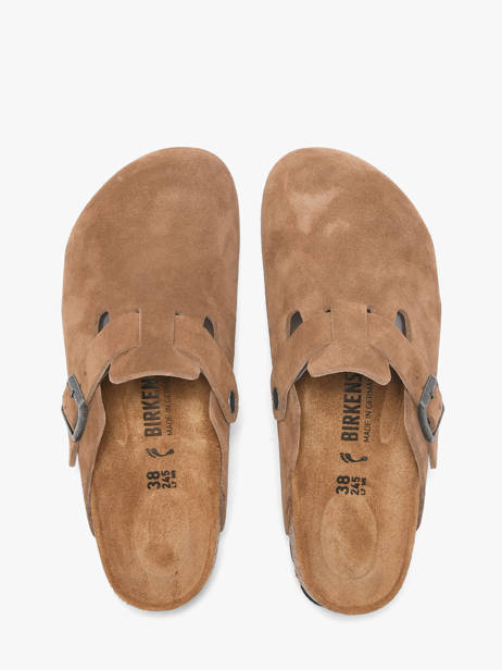 Mules En Cuir Birkenstock Marron unisex 1032795 vue secondaire 4