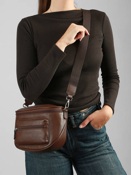 Sac Banane Cuir Hexagona Marron confort 466110 vue secondaire 1