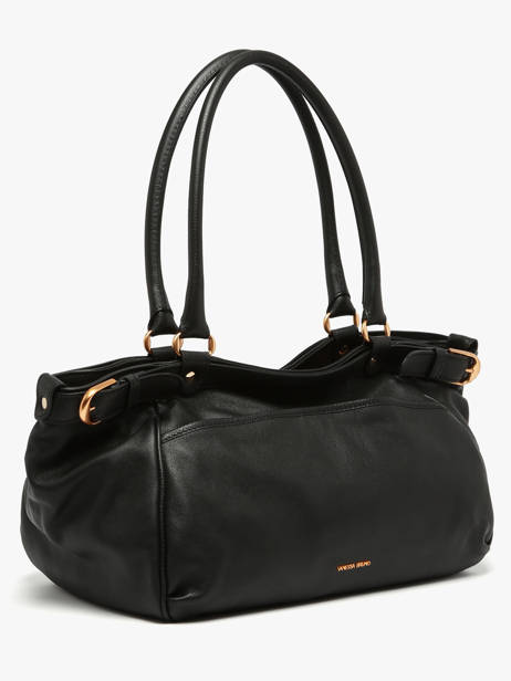 Grand Sac Lune En Cuir Vanessa bruno Noir lune 11V40921 vue secondaire 1