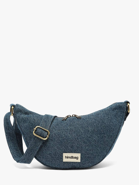 Sac Bandoulière Denim Coton Hindbag Bleu denim DE