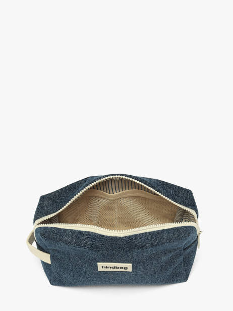Trousse De Toilette Léon Denim Coton Hindbag Bleu denim DE vue secondaire 1