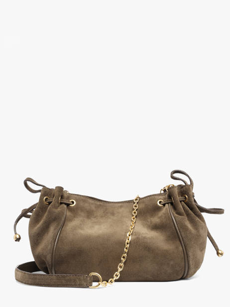 Sac Bandoulière Studio Cuir Gerard darel Vert studio DES07400 vue secondaire 4