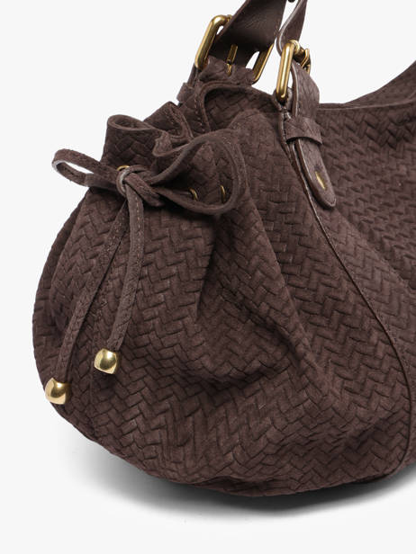 Sac Porté épaule Studio Cuir Gerard darel Marron studio DES01477 vue secondaire 2