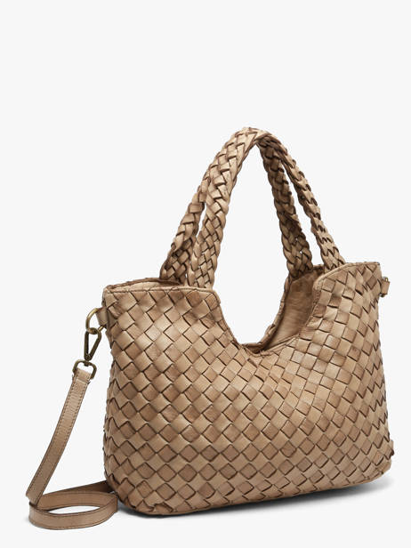 Sac Porté épaule Dewashed Cuir Milano Beige dewashed DE26061 vue secondaire 1