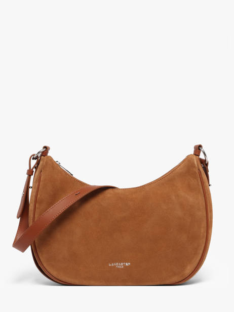 Shoulder Bag Suede Leather Lancaster Beige suede 82