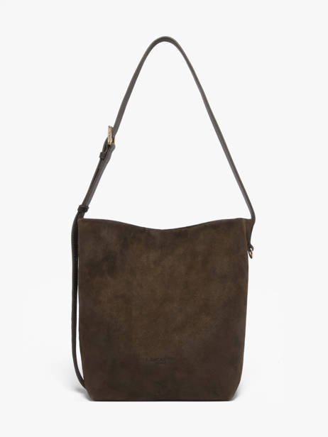 Sac Bandoulière Suede Cuir Lancaster Vert suede 56