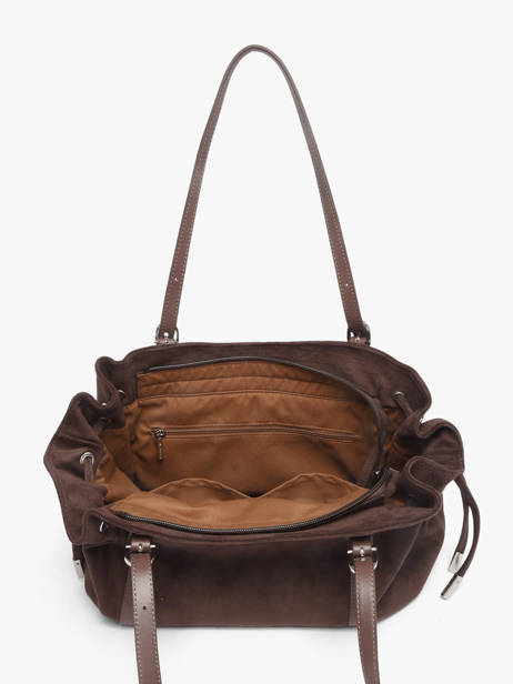 Sac Porté épaule Velvet Emma Polyester Lancaster Marron velvet emma 97 vue secondaire 3