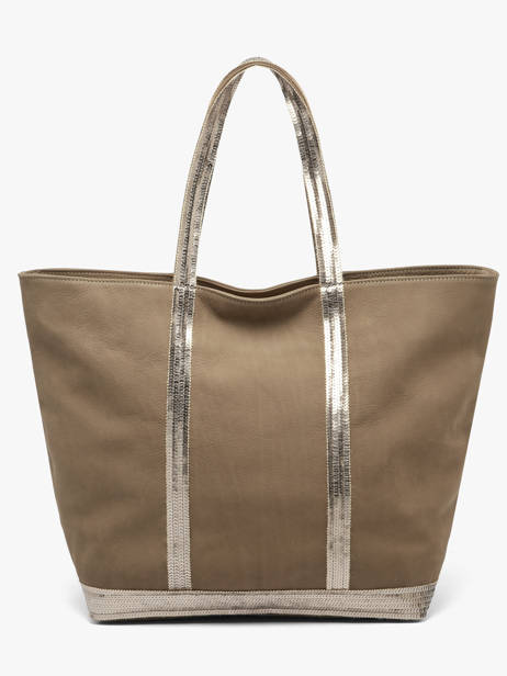 Sac Porté épaule Cabas Cuir Cuir Vanessa bruno Beige cabas cuir 8V40409 vue secondaire 4
