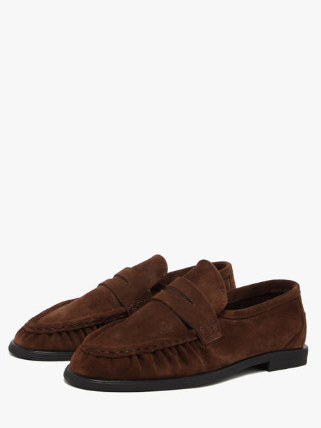 Mocassins En Cuir Pavement Marron women 24139347 vue secondaire 1